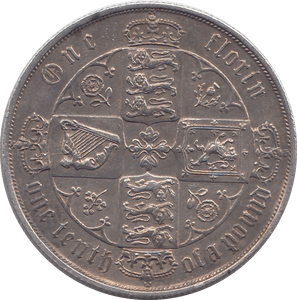 1874 FLORIN ( AUNC ) - FLORIN - Cambridgeshire Coins