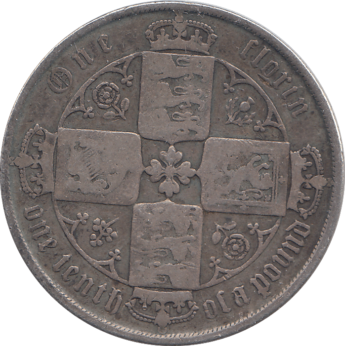1874 FLORIN ( F ) - WORLD COINS - Cambridgeshire Coins