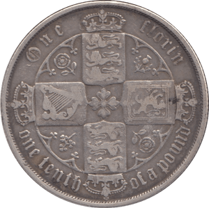 1874 FLORIN ( GF ) DIE 14 - FLORIN - Cambridgeshire Coins