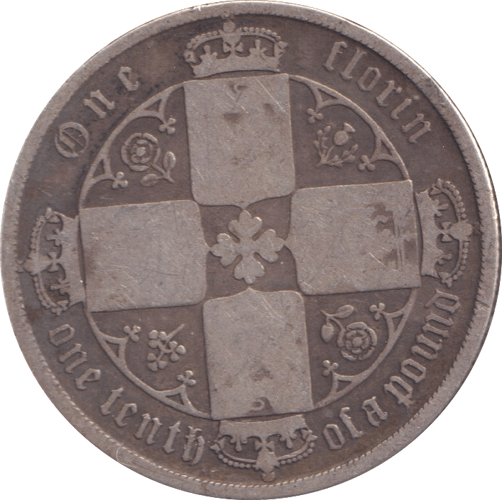 1874 FLORIN ( GF ) - FLORIN - Cambridgeshire Coins