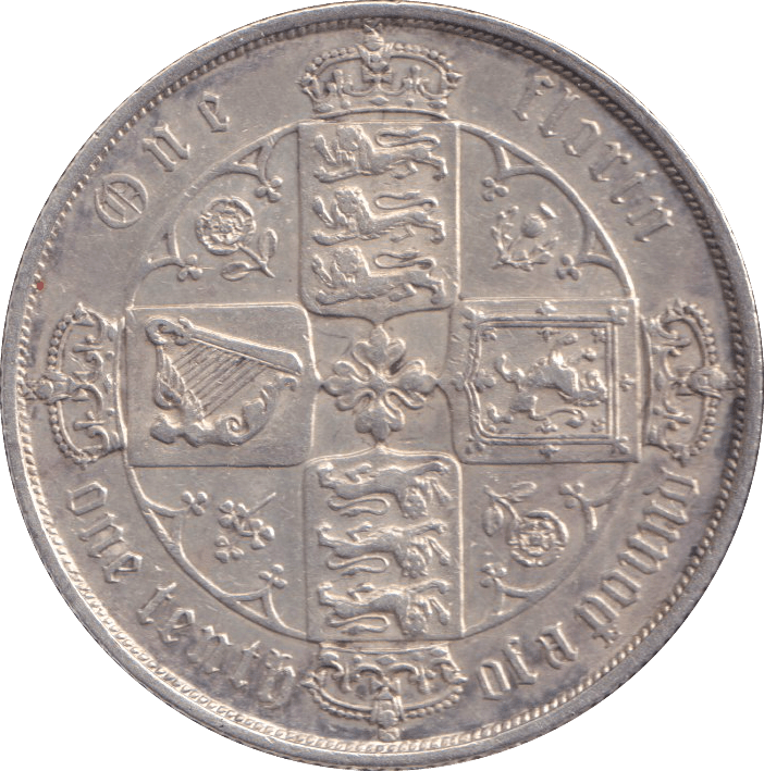 1874 FLORIN ( GVF ) DIE 17 - FLORIN - Cambridgeshire Coins