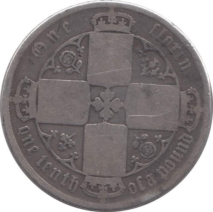 1874 FLORIN ( NF ) - FLORIN - Cambridgeshire Coins