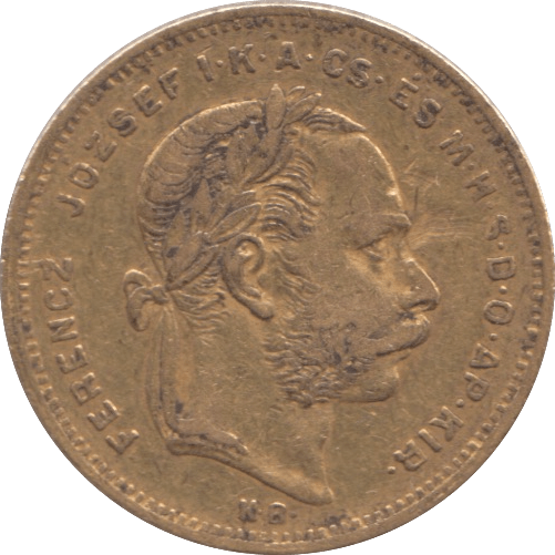 1874 GOLD 20 FRANCS HUNGARY - Gold World Coins - Cambridgeshire Coins