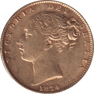 1874 GOLD SOVEREIGN ( EF ) MELBOURNE MINT - SOVEREIGN - Cambridgeshire Coins