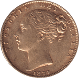 1874 GOLD SOVEREIGN ( EF ) MELBOURNE MINT - SOVEREIGN - Cambridgeshire Coins