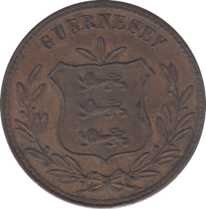1874 GUERNSEY 8 DOUBLES - WORLD COINS - Cambridgeshire Coins