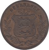 1874 GUERNSEY 8 DOUBLES - WORLD COINS - Cambridgeshire Coins