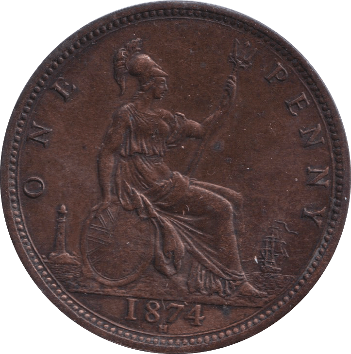 1874 H PENNY ( AUNC ) - PENNY - Cambridgeshire Coins