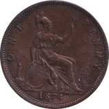 1874 H PENNY ( AUNC ) - PENNY - Cambridgeshire Coins