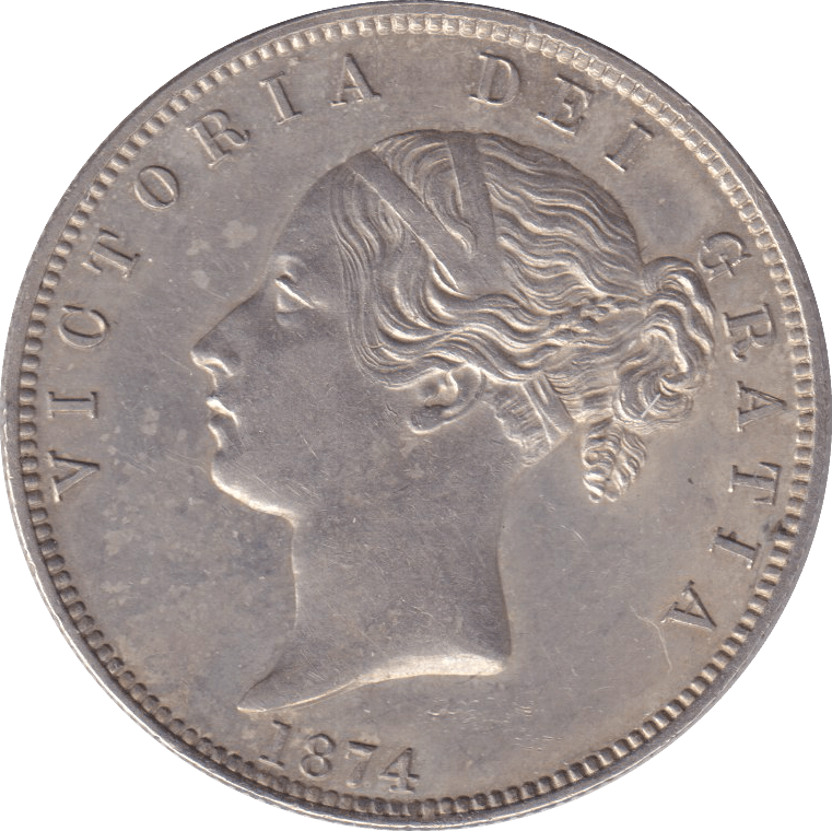 1874 HALFCROWN ( AUNC ) - HALFCROWN - Cambridgeshire Coins