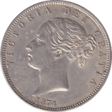 1874 HALFCROWN ( AUNC ) - HALFCROWN - Cambridgeshire Coins
