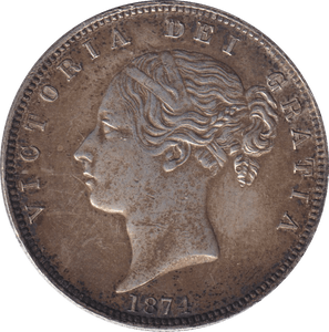 1874 HALFCROWN ( EF ) - HALFCROWN - Cambridgeshire Coins