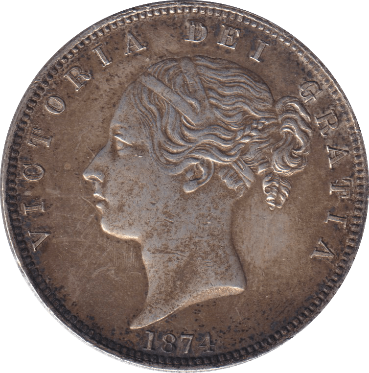 1874 HALFCROWN ( EF ) - HALFCROWN - Cambridgeshire Coins