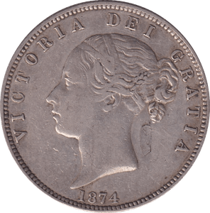 1874 HALFCROWN F84 ( VF ) - HALFCROWN - Cambridgeshire Coins