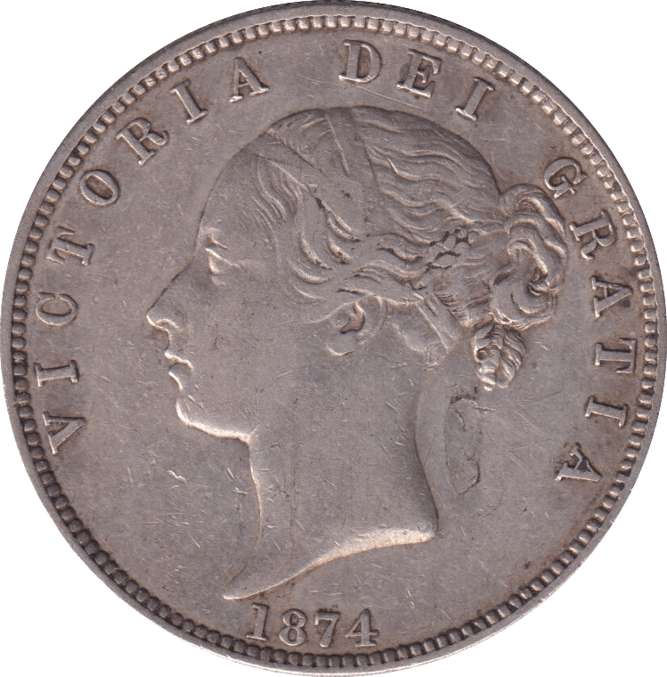 1874 HALFCROWN F84 ( VF ) - HALFCROWN - Cambridgeshire Coins