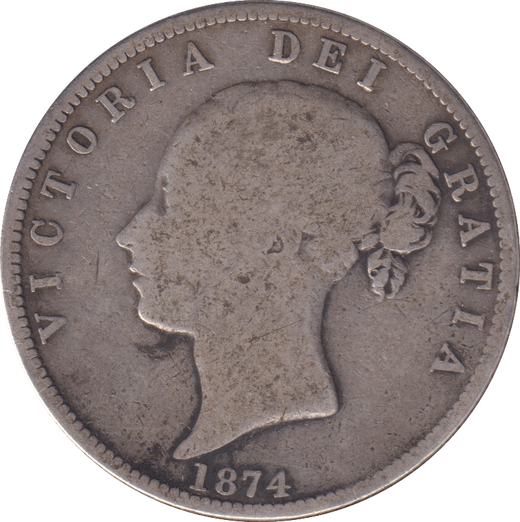 1874 HALFCROWN ( FAIR ) - Halfcrown - Cambridgeshire Coins