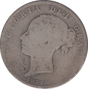1874 HALFCROWN ( FAIR ) - Halfcrown - Cambridgeshire Coins