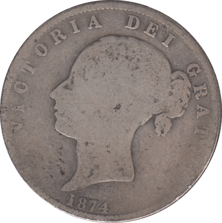 1874 HALFCROWN ( FAIR ) - Halfcrown - Cambridgeshire Coins