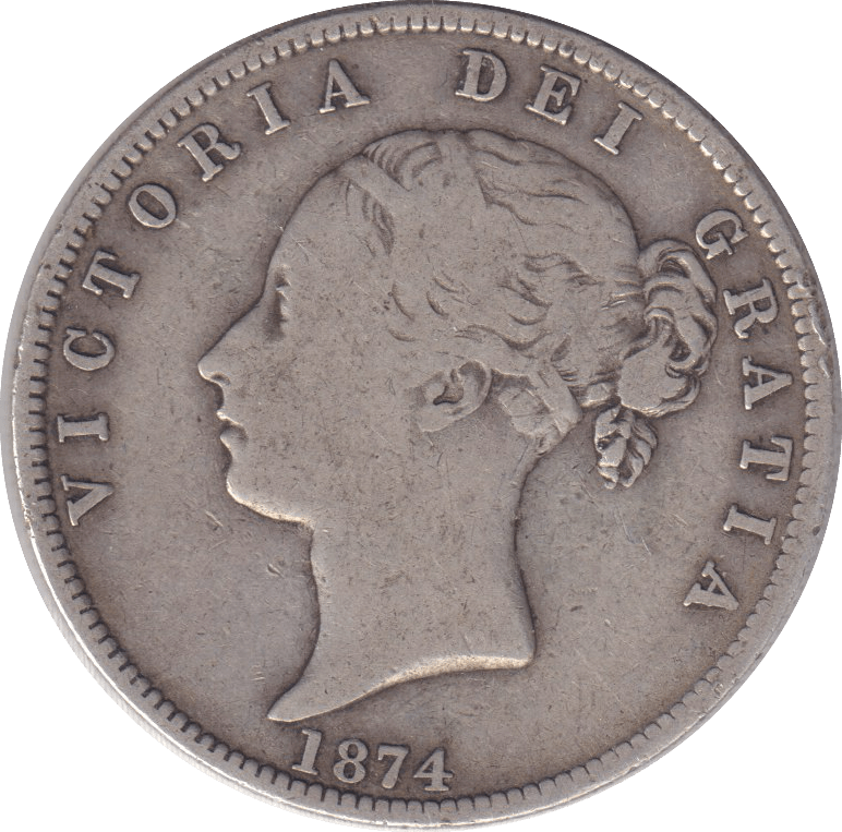 1874 HALFCROWN ( FINE ) - HALFCROWN - Cambridgeshire Coins