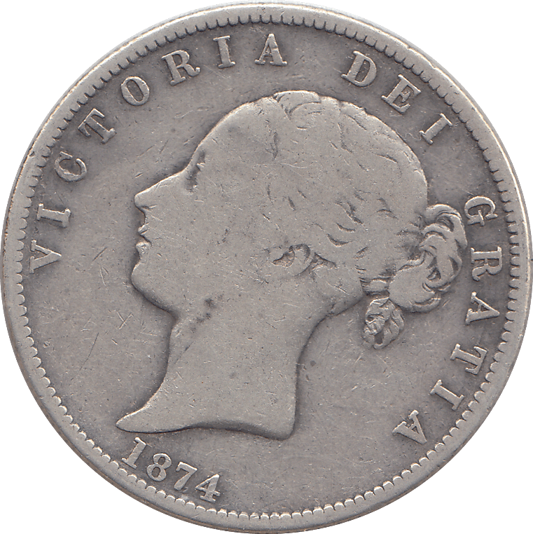 1874 HALFCROWN ( FINE ) - HALFCROWN - Cambridgeshire Coins