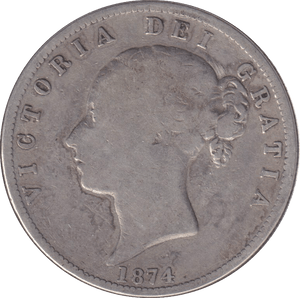 1874 HALFCROWN ( NF ) - HALFCROWN - Cambridgeshire Coins