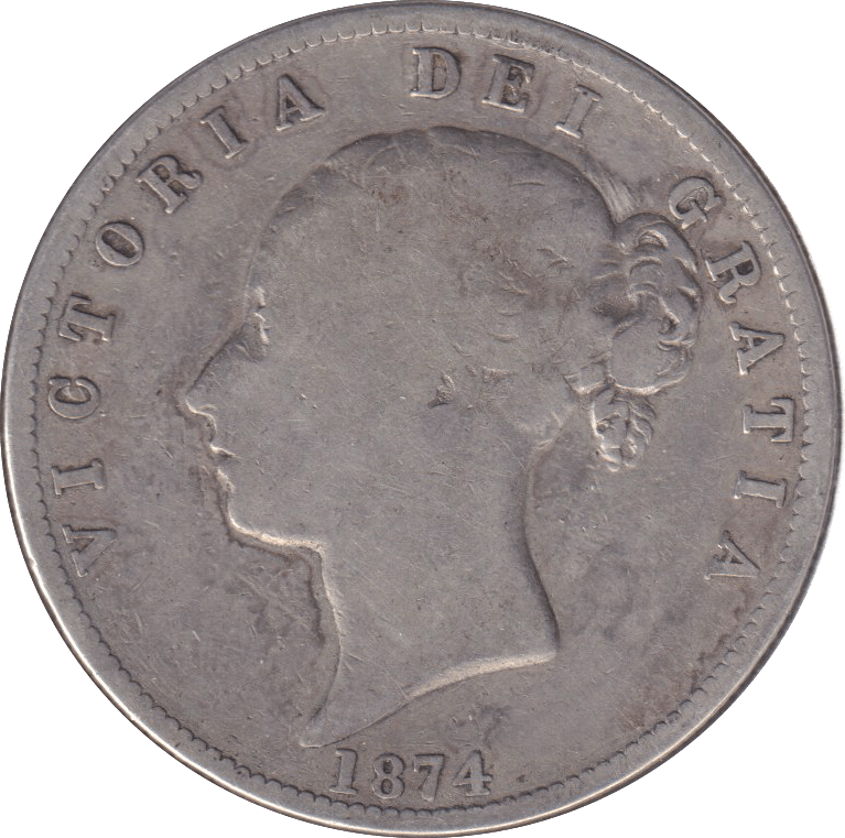 1874 HALFCROWN ( NF ) - HALFCROWN - Cambridgeshire Coins