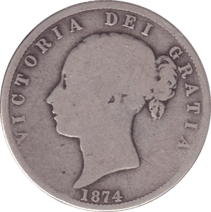 1874 HALFCROWN ( NF ) - HALFCROWN - Cambridgeshire Coins