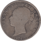 1874 HALFCROWN ( NF ) - HALFCROWN - Cambridgeshire Coins