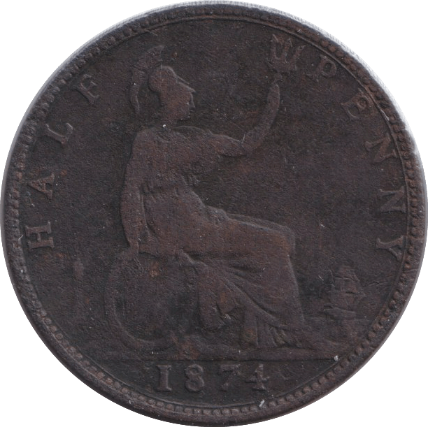 1874 HALFPENNY ( FAIR ) - HALFPENNY - Cambridgeshire Coins