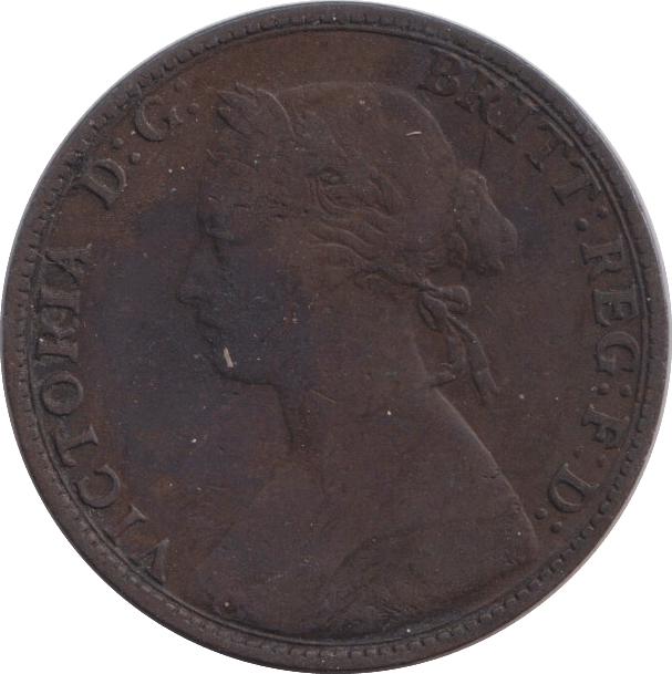 1874 HALFPENNY ( FINE ) H - HALFPENNY - Cambridgeshire Coins