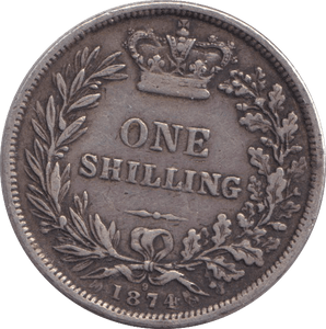 1874 ONE SHILLING ( GF ) - SHILLING - Cambridgeshire Coins