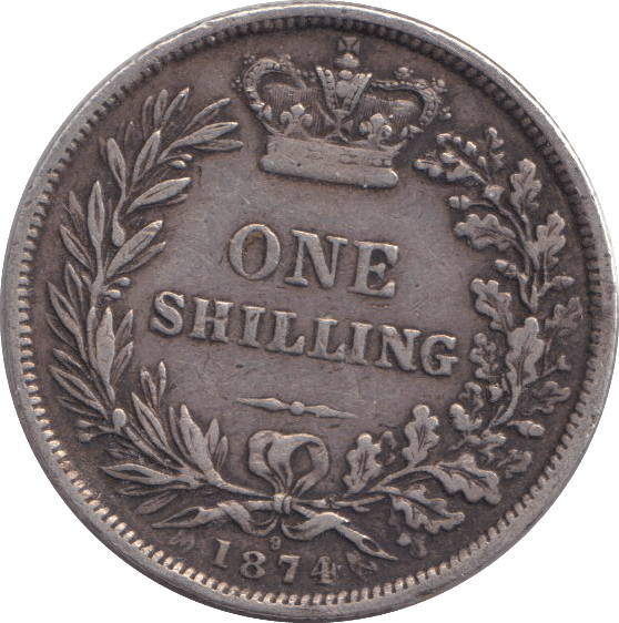 1874 ONE SHILLING ( GF ) - SHILLING - Cambridgeshire Coins