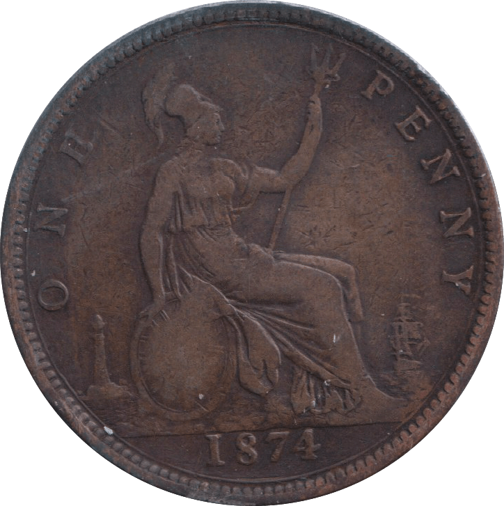 1874 PENNY ( NF ) - PENNY - Cambridgeshire Coins