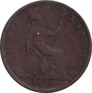 1874 PENNY ( VF ) - PENNY - Cambridgeshire Coins