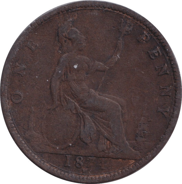 1874 PENNY ( VF ) - PENNY - Cambridgeshire Coins