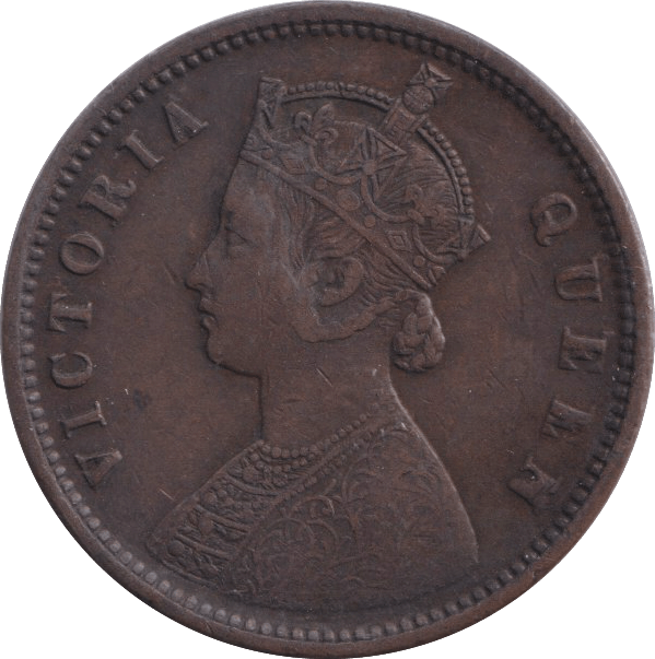 1874 QUARTER ANNA INDIA - WORLD COINS - Cambridgeshire Coins