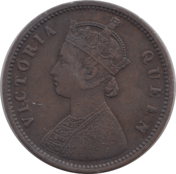 1874 QUARTER ANNA INDIA - WORLD COINS - Cambridgeshire Coins