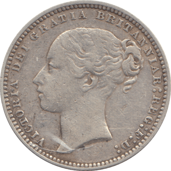 1874 SHILLING DIE 49 ( GF ) - SHILLING - Cambridgeshire Coins