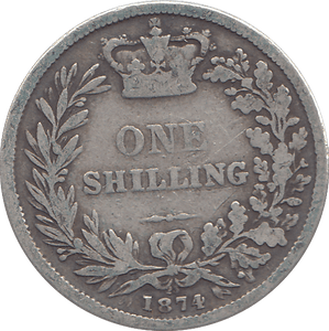 1874 SHILLING ( F ) - SHILLING - Cambridgeshire Coins
