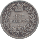 1874 SHILLING ( F ) - SHILLING - Cambridgeshire Coins