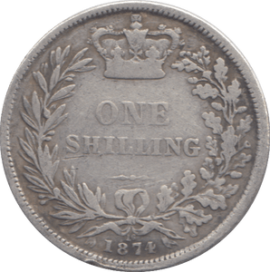 1874 SHILLING ( F ) - SHILLING - Cambridgeshire Coins