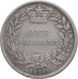 1874 SHILLING ( F ) - SHILLING - Cambridgeshire Coins