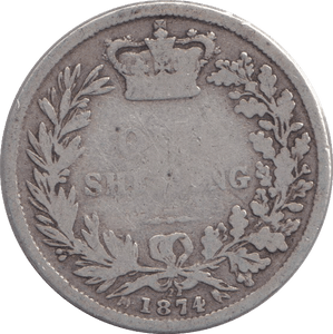 1874 SHILLING ( FAIR ) - SHILLING - Cambridgeshire Coins