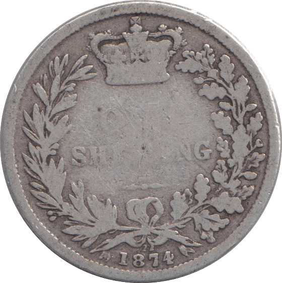 1874 SHILLING ( FAIR ) - SHILLING - Cambridgeshire Coins