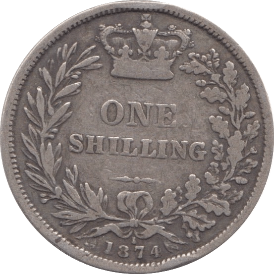 1874 SHILLING ( FINE ) - SHILLING - Cambridgeshire Coins