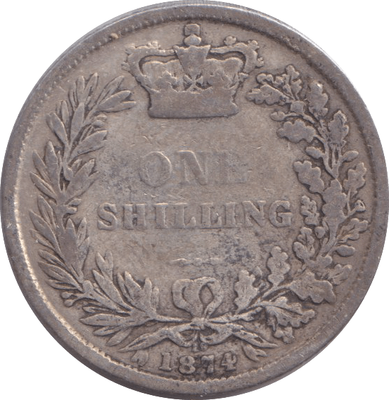 1874 SHILLING ( GF ) 3 - SHILLING - Cambridgeshire Coins