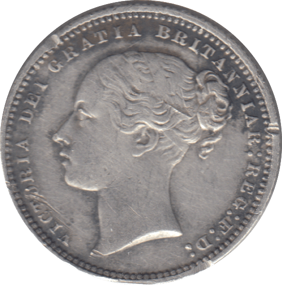 1874 SHILLING ( GVF ) - SHILLING - Cambridgeshire Coins