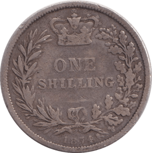 1874 SHILLING ( NF ) - SHILLING - Cambridgeshire Coins
