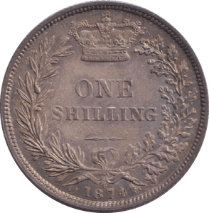 1874 SHILLING ( UNC ) - SHILLING - Cambridgeshire Coins