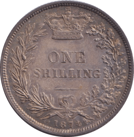 1874 SHILLING ( UNC ) - SHILLING - Cambridgeshire Coins